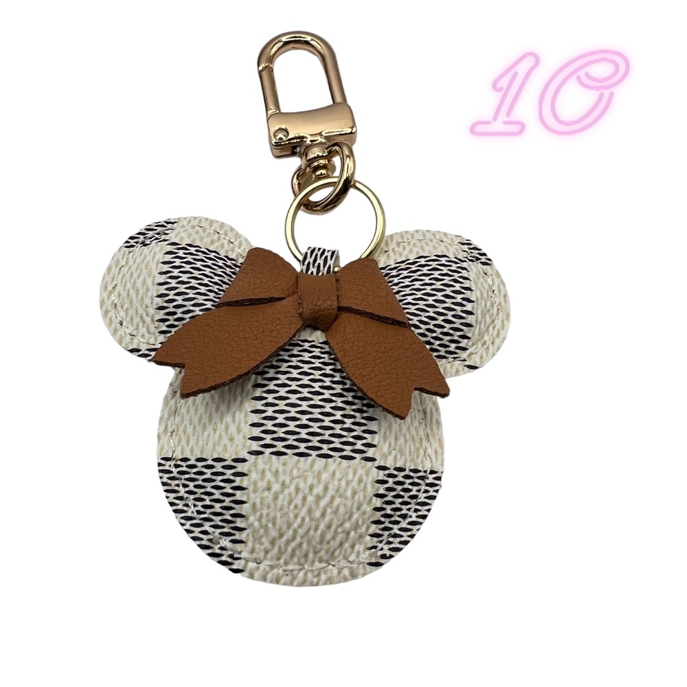 NEW Monogram Mouse Keychain Bag Charm - Picture 16 of 16